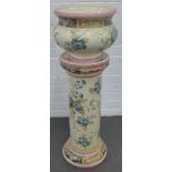 Staffordshire jardiniere planter (2) (a/f)