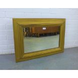 Gilt framed rectangular wall mirror, size overall 76 x 56cm