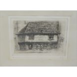 The Old Curiosity Shop Etching in a glazed frame, 19 x 14cm