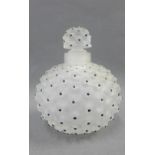Lalique cactus pattern scent bottle and stopper with an etched Lalique, France to the base, 10cm