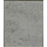 After Henri Matisse 'Female Nude' Pencil and Ink Drawing In a glazed frame, 18.5 x 22cm