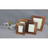 Collection of modern coppered metal photograph frames and some picquot ware pots etc., (a lot)