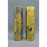 Two Rosenthal studio line gilt vases to include one by Bjorn Wiinblad and another with flowers, with