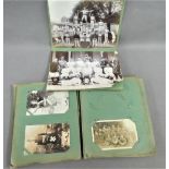 Photograph album containing a quantity of late 19th and early 20th century Military and
