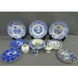 Collection of 19th century and later Staffordshire blue and white etc., (a lot)