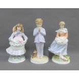 Two Royal Worcester figures to include Old Country Ways 'A Farmers wife' and 'I Pray', together with
