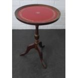 Mahogany tripod wine table, 52 x 36cm