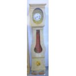 Continental style longcase clock 228 x 50cm