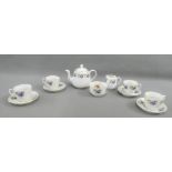 Child's porcelain tea set, boxed