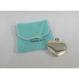 Tiffany & Co Sterling silver heart shaped scent bottle, 5cm wide