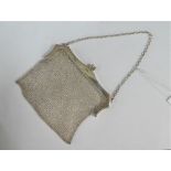 George VI silver chain bag, Birmingham 1939