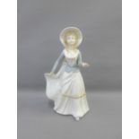 Spanish Porcelanas Artisticas San-gar female figure, 30cm high