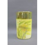 Margery Clinton (1931-2005), yellow and lustre glazed vase, signed with a monogram and dated 1782,