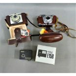 Two vintage cameras to include Kodak and Iilford etc., (2)