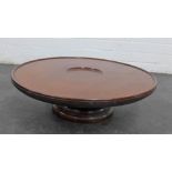 Large mahogany Lazy Susan, 17 x 54cm