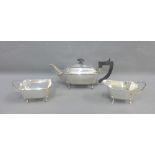 Three piece Epns teaset, (3)