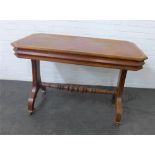 Victorian oak Gothic Revival library table with Constantine & Co of Leeds label, the rectangular top
