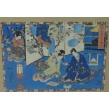 Utagawa Kunisada, (1797 - 1858)(aka Toyokun III), woodblock print from the Tale of Genji,