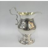 George III silver gilt cream jug, William Key, London 1766, 10cm high