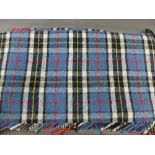 Tartan style travel blanket