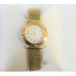 Lady's Skagen of Denmark, gold plated wristwatch, boxed
