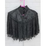 Victorian mourning cape