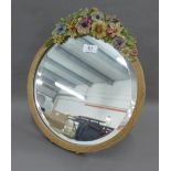 Barbola mirror, 39cm high