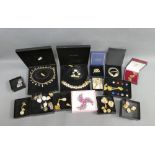 A large quantity of boxed costume jewellery to include Butler & Wilson, Suzanne Bjontegard and