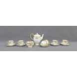 Chelsea, Salisbury fine bone china teaset, comprising six cups, six saucers, tea / coffee pot and