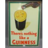 'There's nothing like a Guinness' metal sign, 50 x 73cm