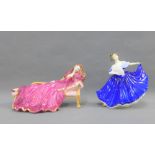 Royal Doulton figure 'Elaine' HN2791, together with a 'Sleeping Beauty' porcelain figure group, (20