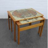 Trioh Ox Art, Denmark nest of two tables, 44 x 52cm (2)