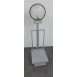 Vintage floor standing weighing scales, 138cm