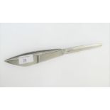 Georg Jensen, Denmark sterling silver handled cake knife, 28cm long