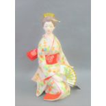 Japanese figure of a Geisha, 33cm high