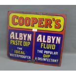 Cooper's Albyn Paste Dip, vintage enamel sign, 51 x 46cm