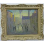 E. Martin Going Home Oil on canvas, in giltwood frame, Signed, 49 x 40cm