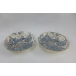 Pair of Victorian Wren patterned tazza, Reg No 1419280, 20cm diameter (2)