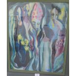 Andrew Taylor Elder Initiation Gouache / watercolour Signed, in glazed frame, with William Hardie