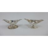 George V pair of silver salts, Birmingham 1912, 9.5cm (2)