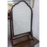 Mahogany framed dressing table swing mirror, 60 x 37cm