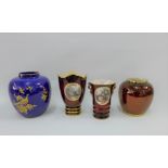 A collection of four Carlton Ware vases (4)