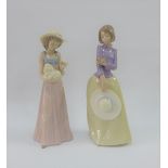 Two Nao porcelain figurines, tallest 27cm (2)