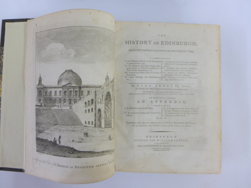 The History of Edinburgh From the Earliest Accounts to the Present Time by Hugo Arnot, printed for - Image 2 of 2