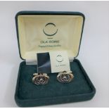 Pair of Ola Gorie cufflinks, in original box