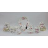 Royal Crown Derby posies pattern eight place teaset, (28)