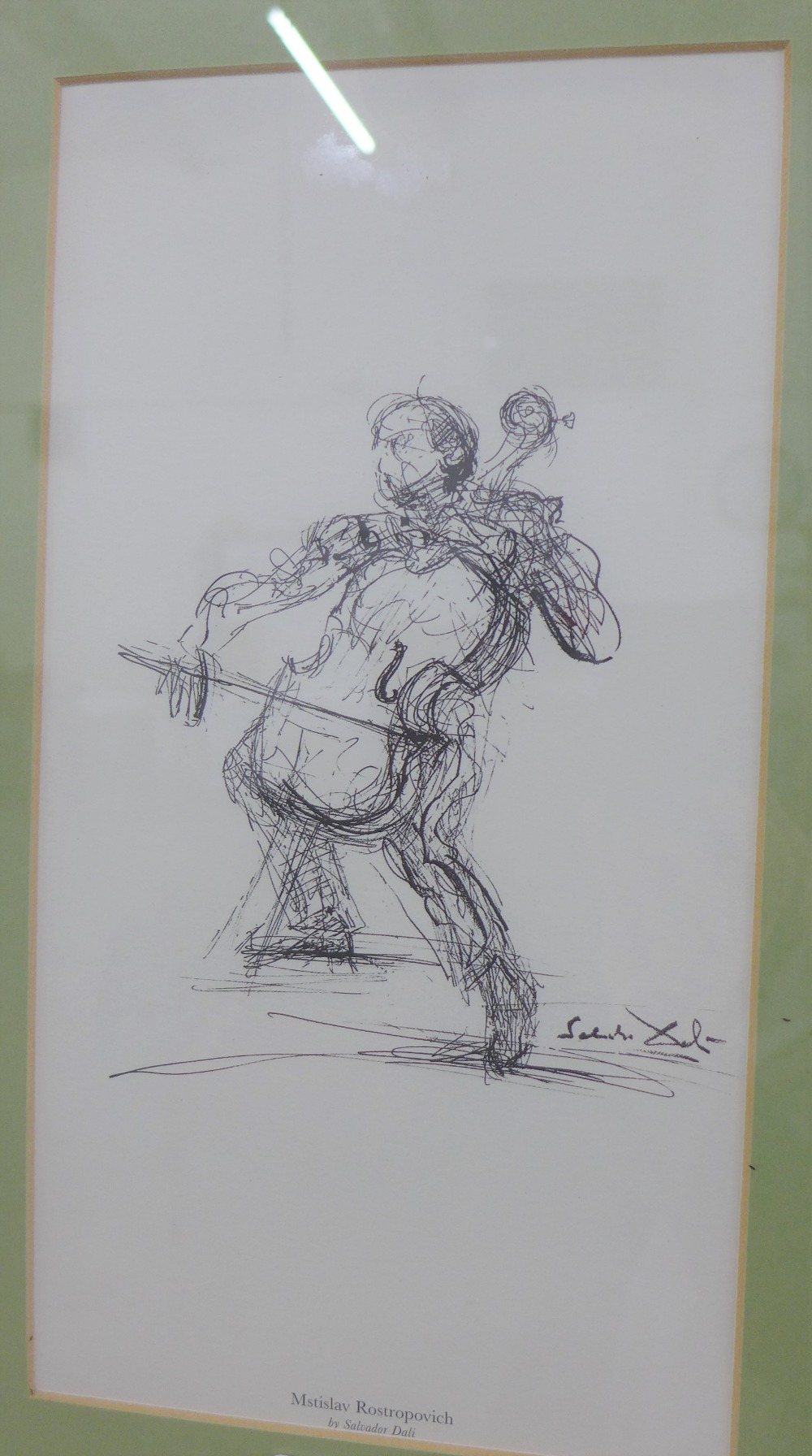 Salvador Dali, framed print, 15 x 29cm