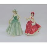 Royal Doulton Lady of the Year Eleanor together with Royal Doulton Christmas Day 1999, (2)