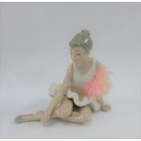 Nao porcelain figure of a ballerina, 16cm high