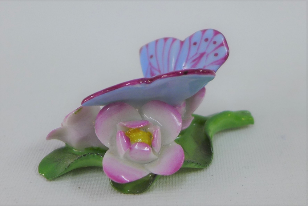 Herend Hungarian porcelain hand painted butterfly, 6cm long - Image 2 of 3